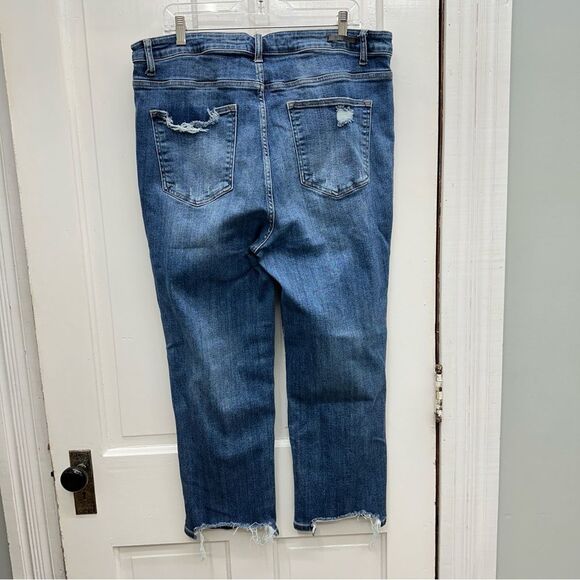 Risen high rise distressed denim jeans women's 2xl style XRDP1268 - Picture 5 of 9